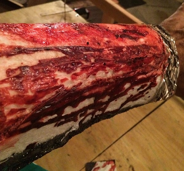 Halloween bloody stump